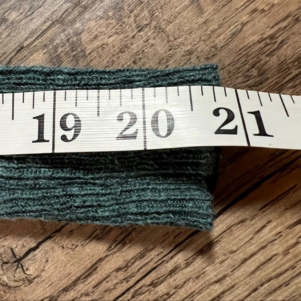FREE PEOPLE Sweater Womens X-Small Green Lace Road High Low Oversized Pullover - Picture 8 of 8